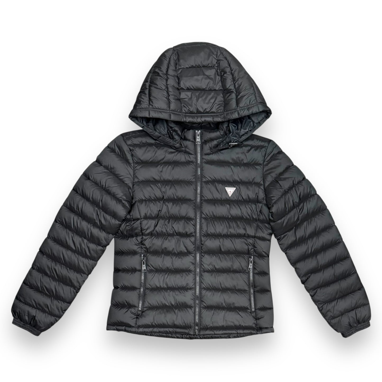 Piumino GUESS Donna con cappuccio sganciabile, Col.Nero