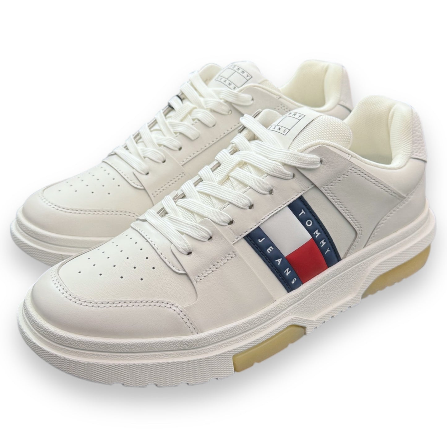 Scarpe TOMMY HILFIGER Uomo, mod.The Brooklyn Leather, col.Bianco