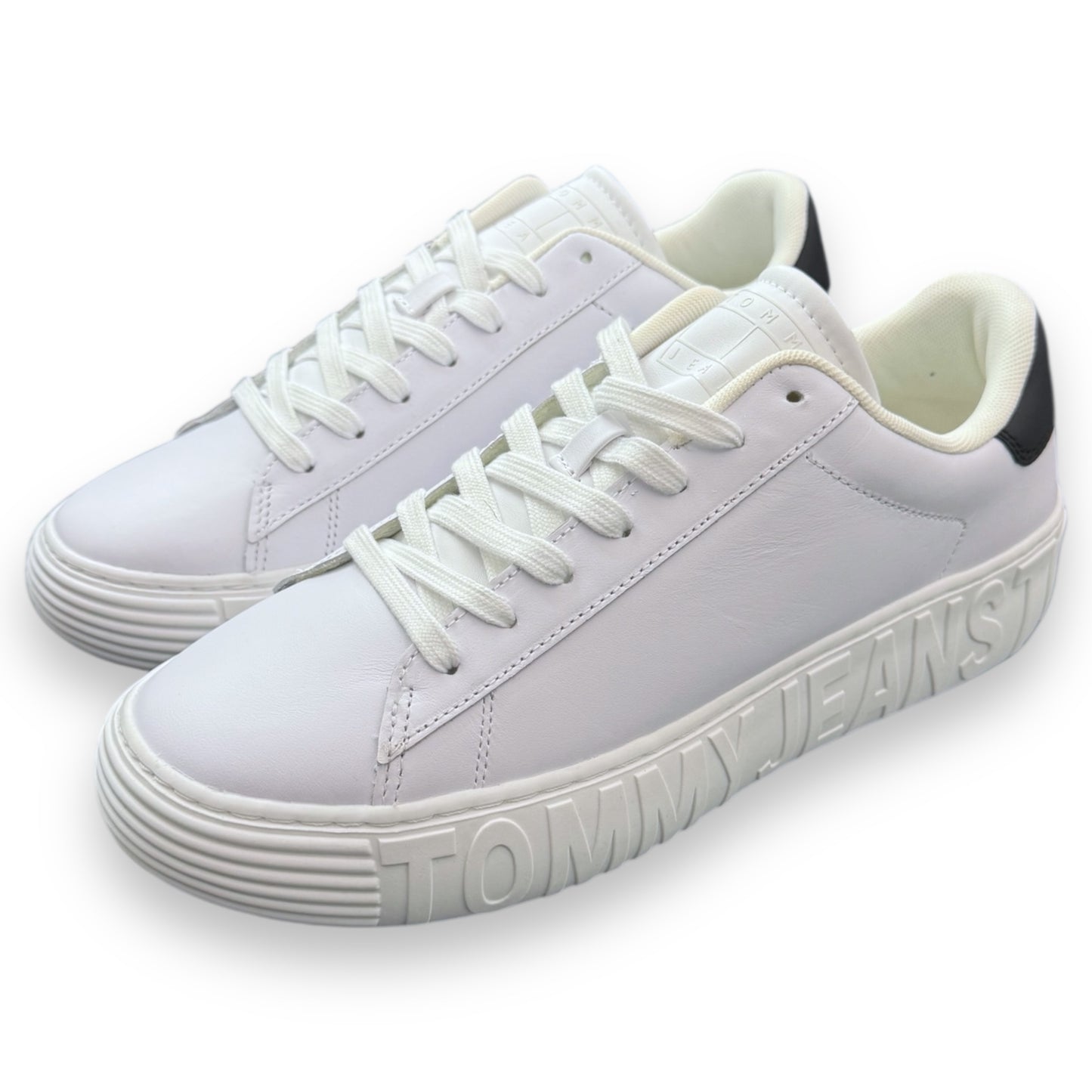 Scarpe TOMMY HILFIGER Uomo, mod.Tommy Jeans Leather Outsole, col.Bianco