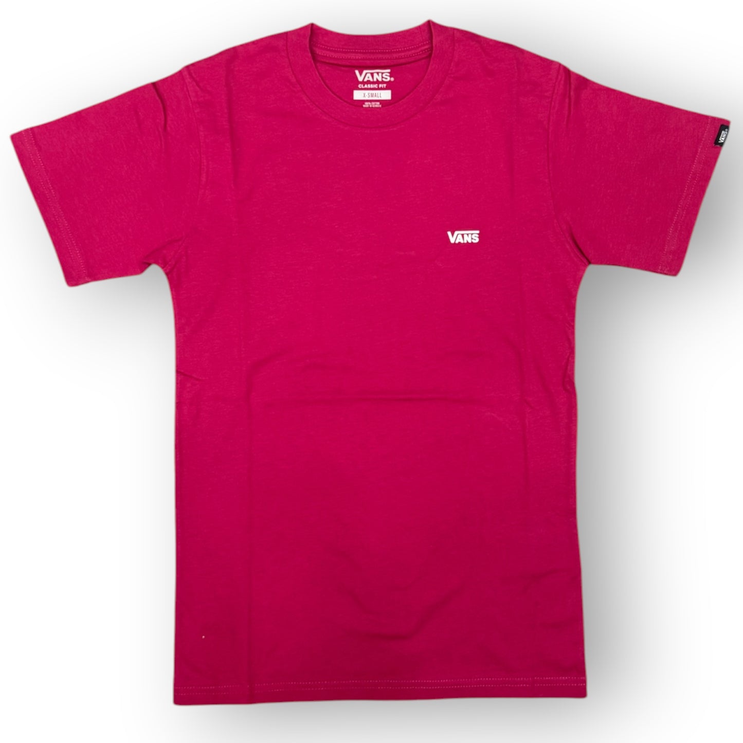 VANS- T-shirt Uomo, con logo lato cuore, ClassicFit, col.Fucsia