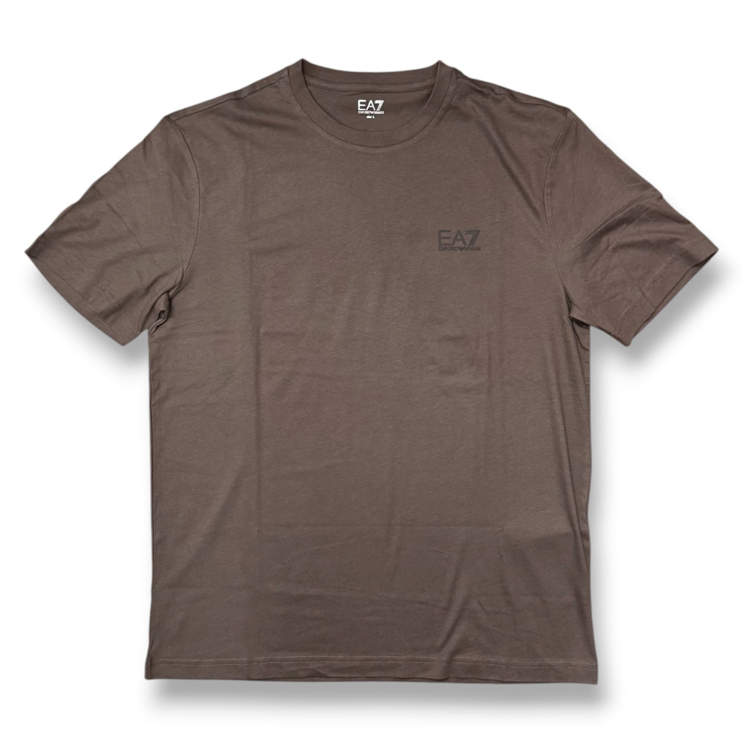 EMPORIO ARMANI- T-shirt Uomo, con logo lato cuore, col.Marrone