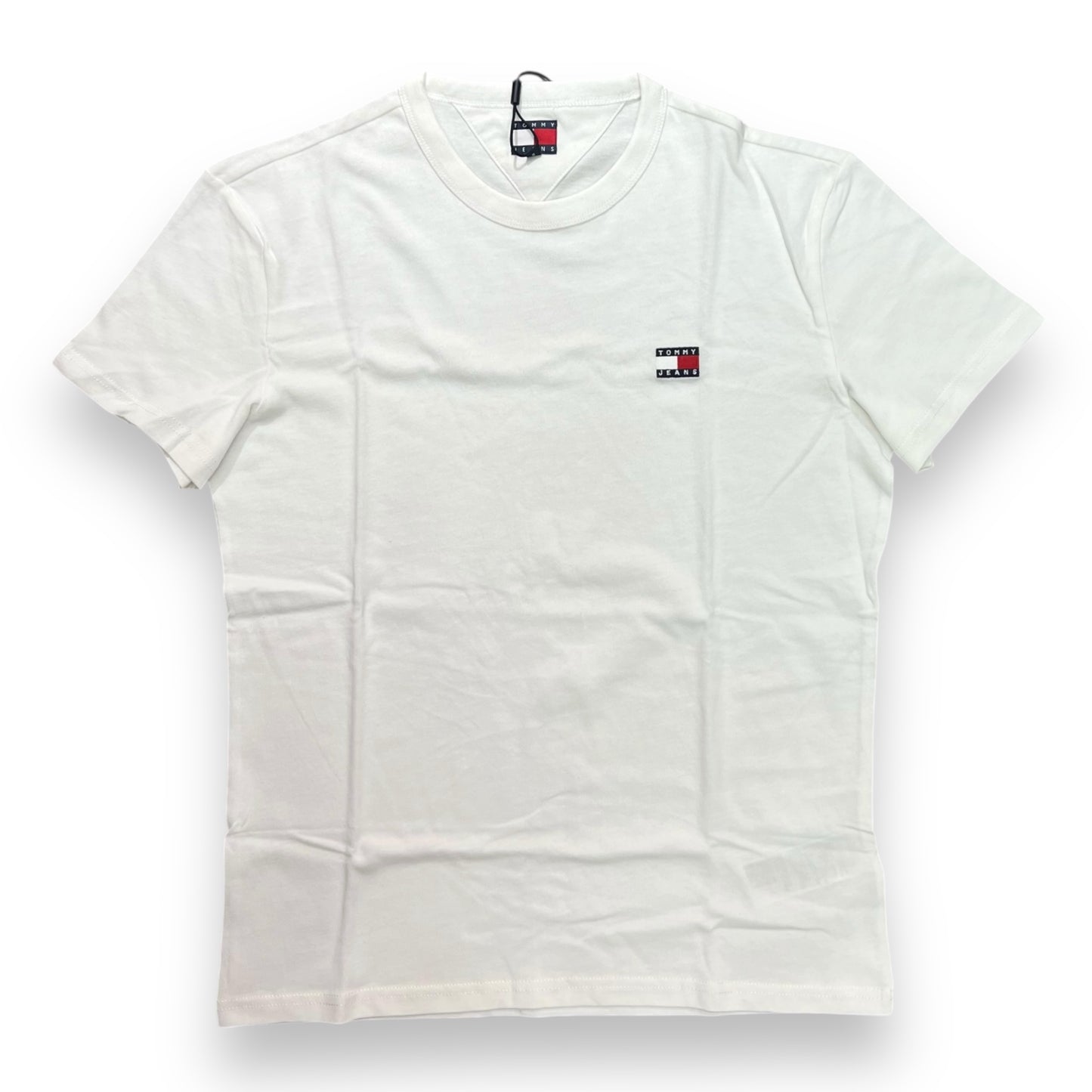 T-shirt TOMMY JEANS, con logo lato cuore, Col.Bianco