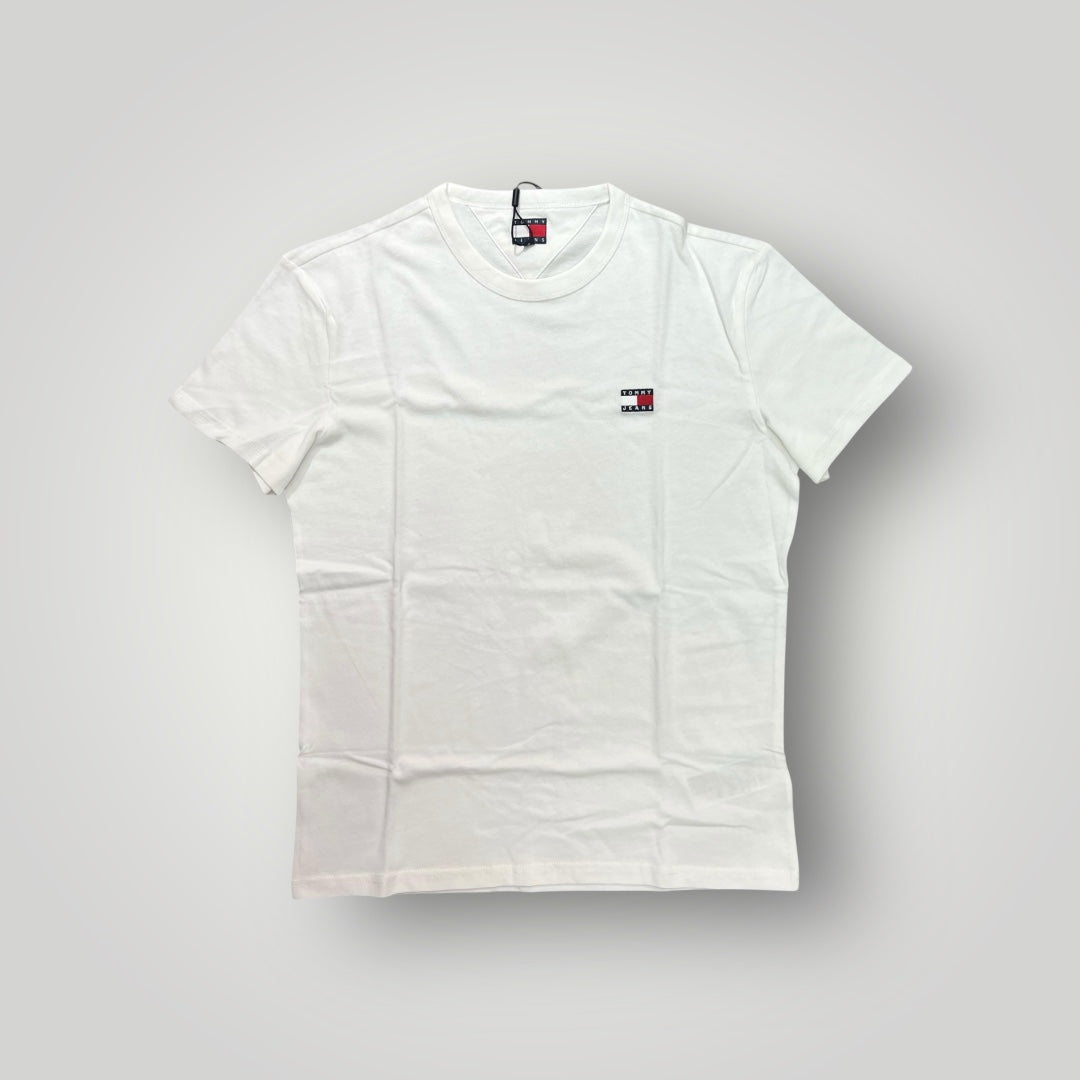 T-shirt TOMMY JEANS, con logo lato cuore, Col.Bianco