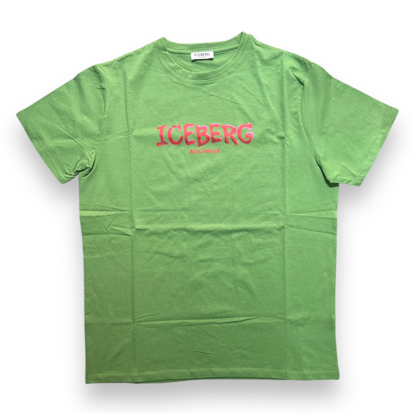 T-shirt ICEBERG, con stampa frontale, Col.Verde