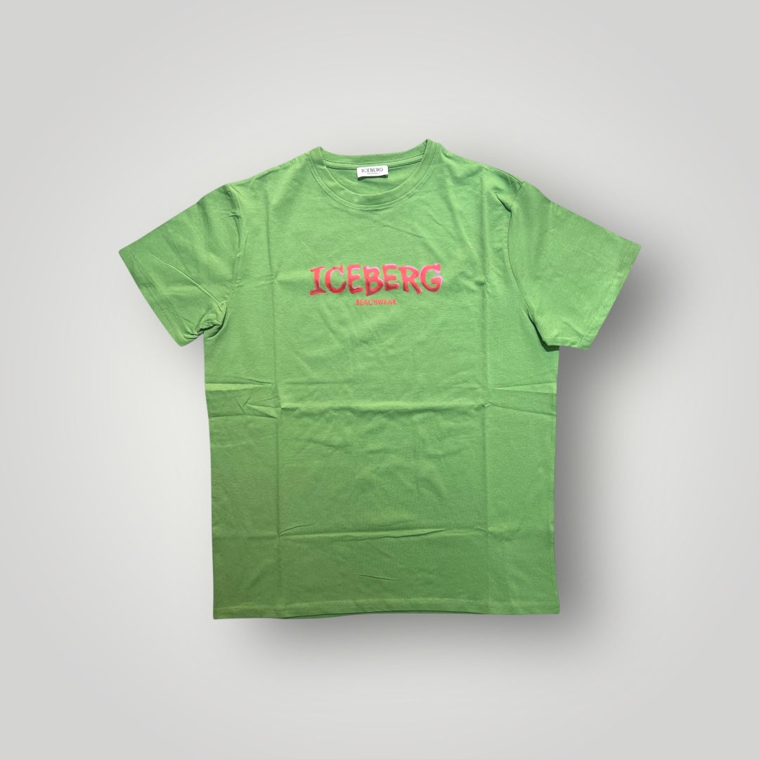 T-shirt ICEBERG, con stampa frontale, Col.Verde