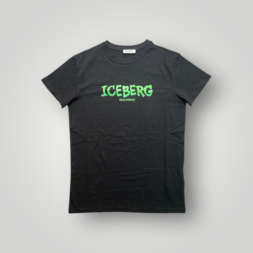 T-shirt ICEBERG, con stampa frontale, Col.Nero