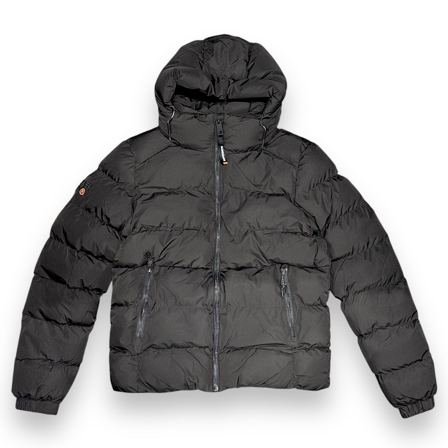 Giubbotto Hooded SUPERDRY Uomo, Puffer Jacket con pile interno, Col.Nero