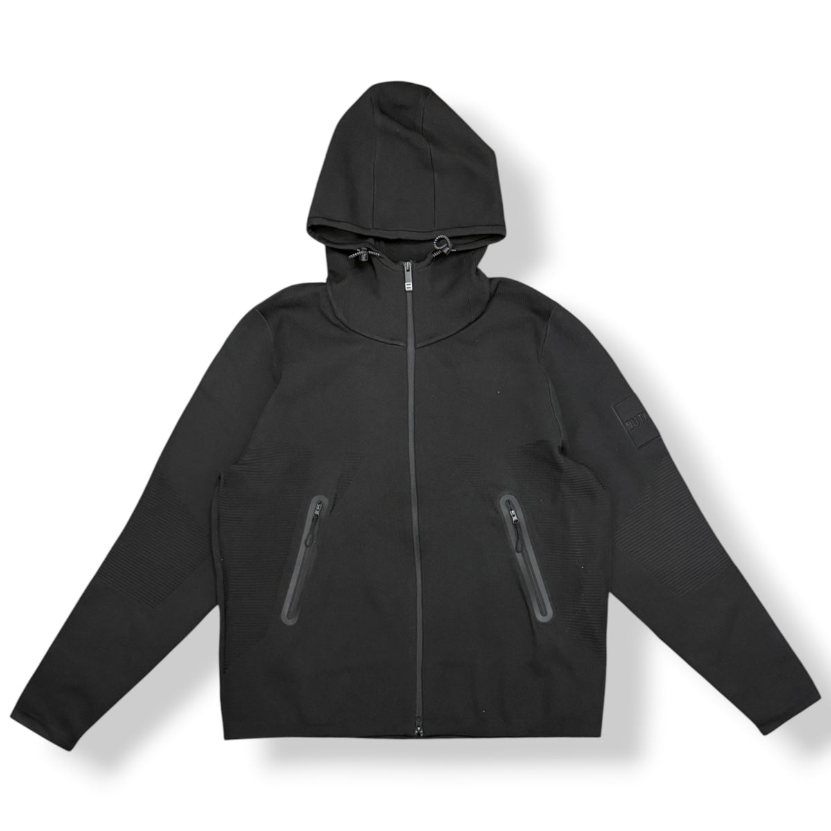 OUTHERE - Giubbofelpa Uomo, con cappuccio, mod.Ember, Col.Black