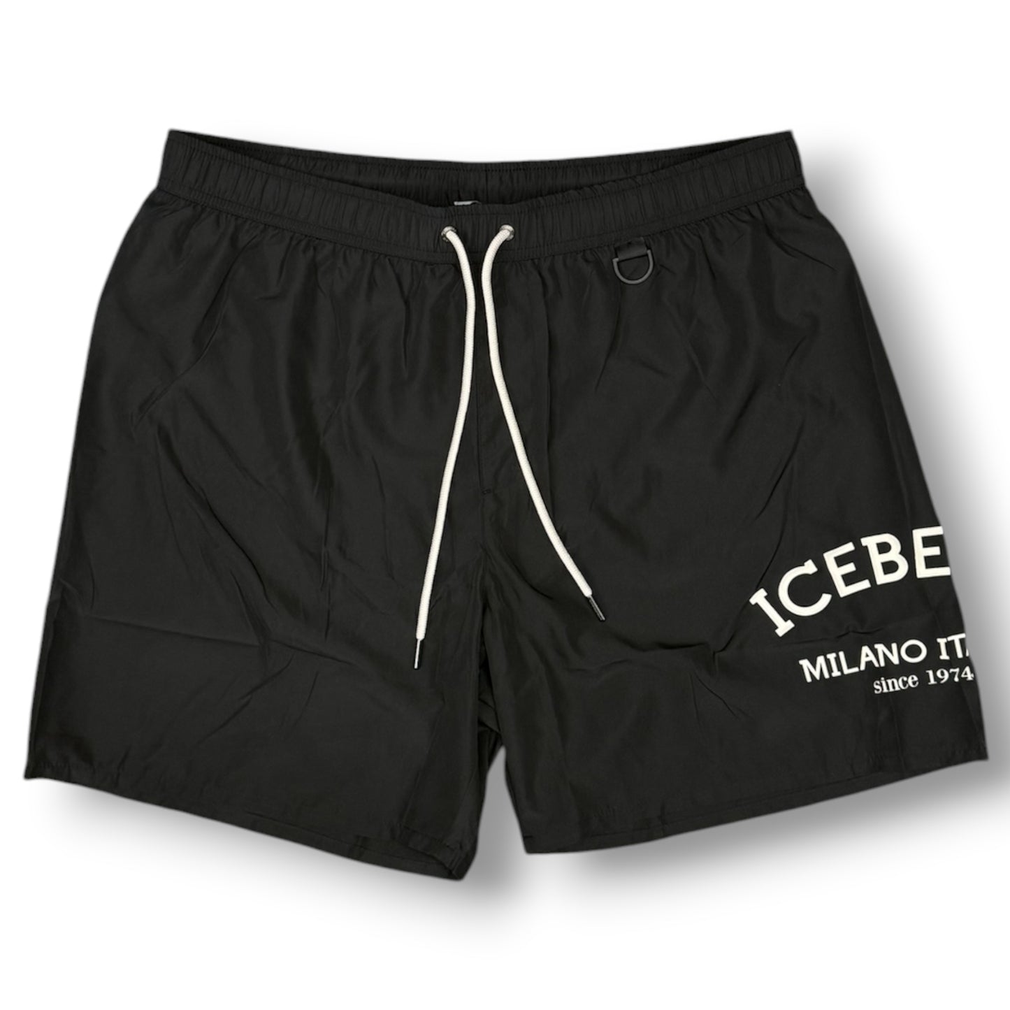 ICEBERG BEACHWEAR- Costume Uomo, con stampa, col.Nero