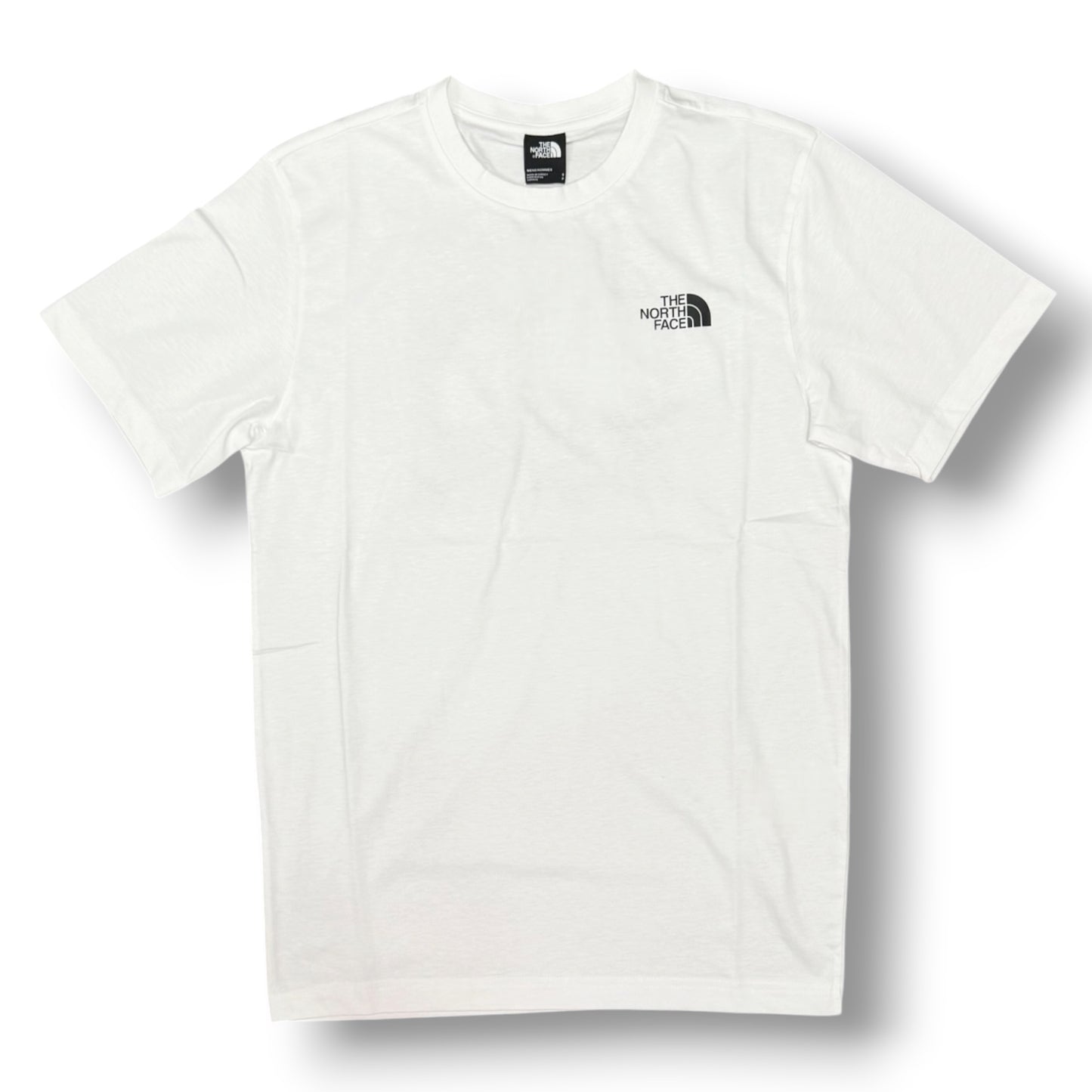 THE NORTH FACE- T-Shirt Uomo con logo lato cuore e stampa sulla schiena, Col.Bianco
