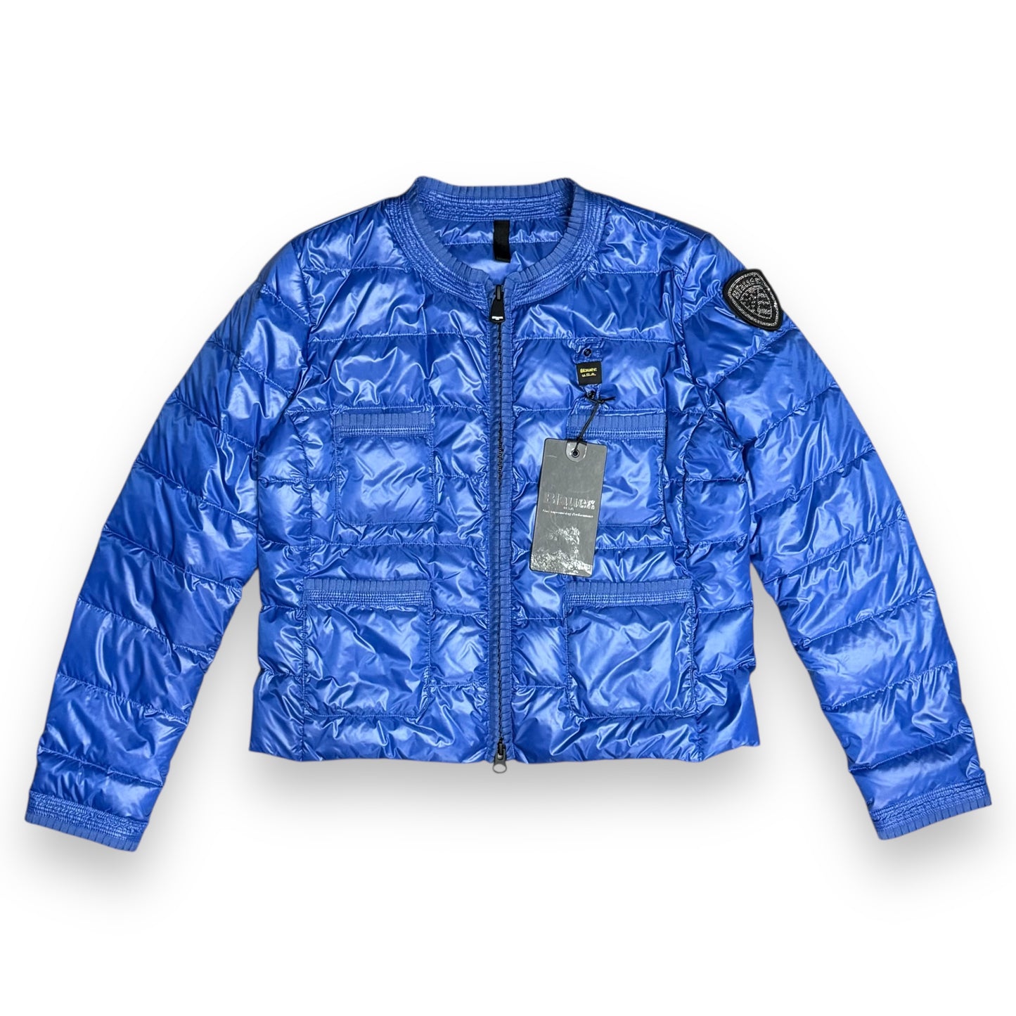 Giubbotto Blauer Donna, 70 grammi con scudetto in Swarovski, (Imbott.Piuma), Col.Royal