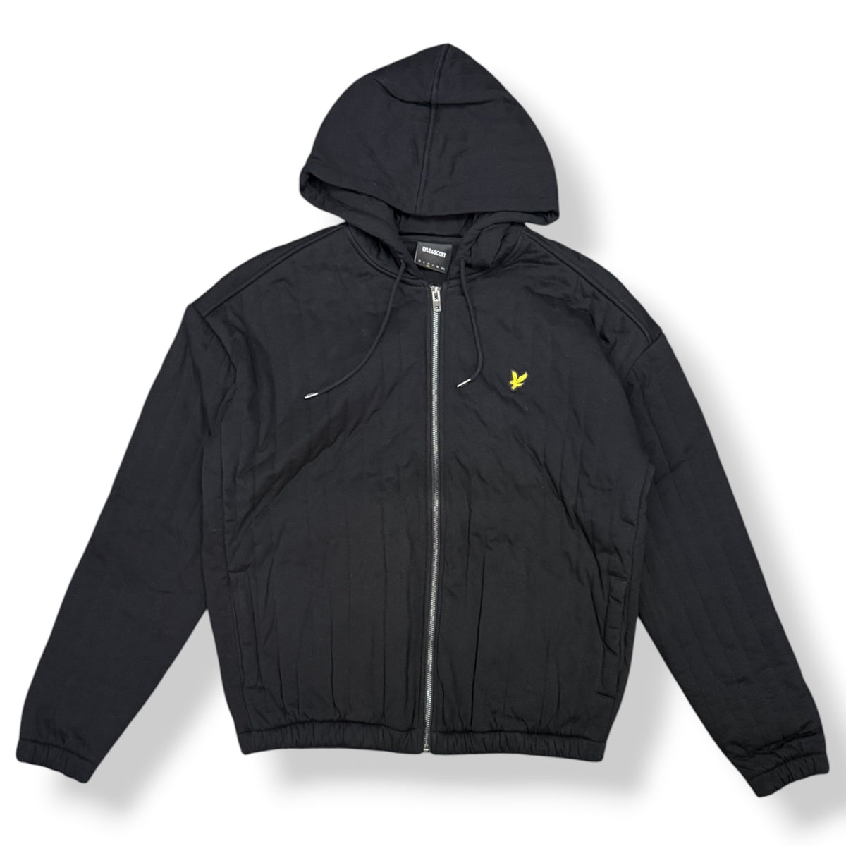 LYLE&SCOTT- Giubbotto Uomo, , mod.Quilted Zip Through Hoodie, col.Jet Black