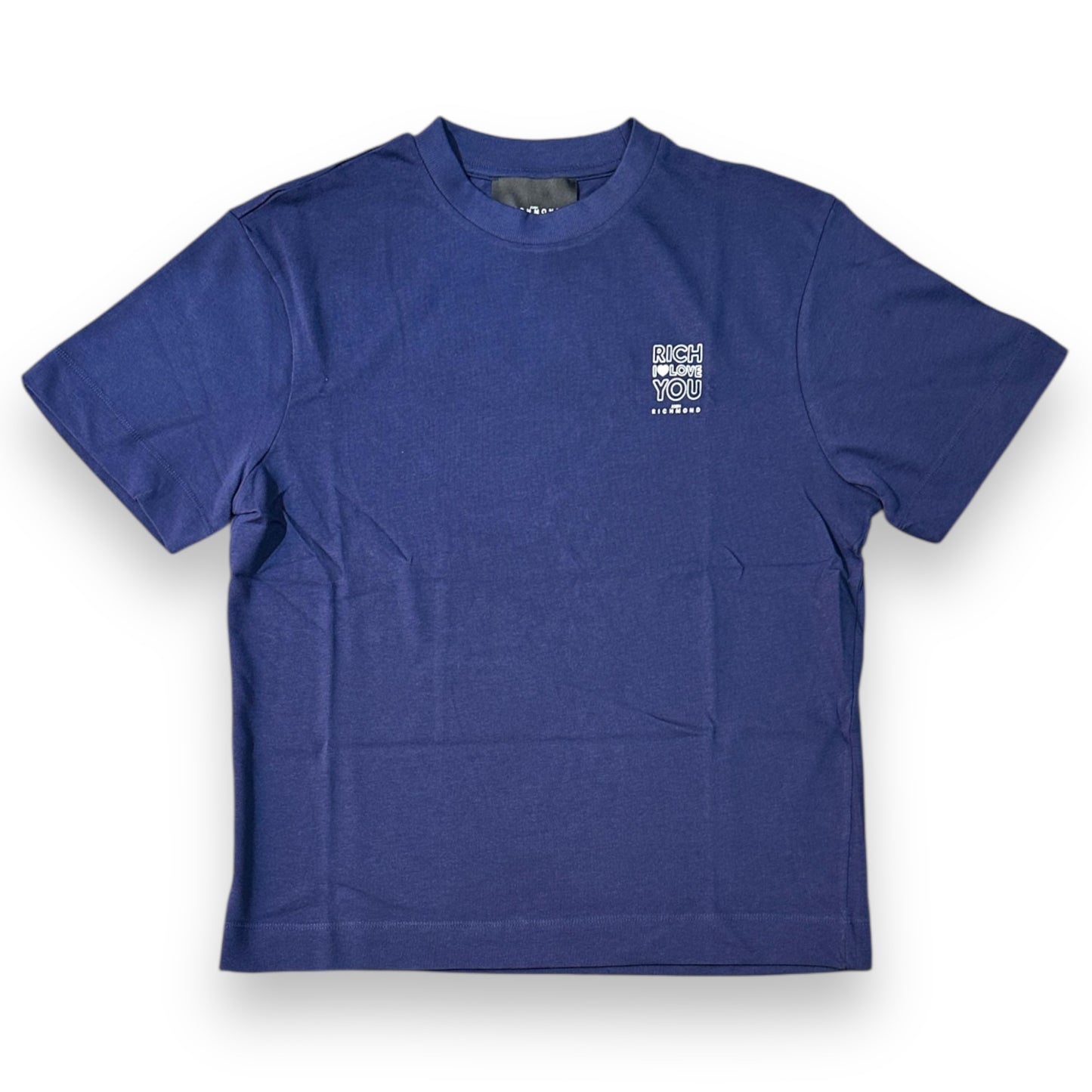 T-shirt RICHMOND Uomo, con logo lato cuore, Col.Blu