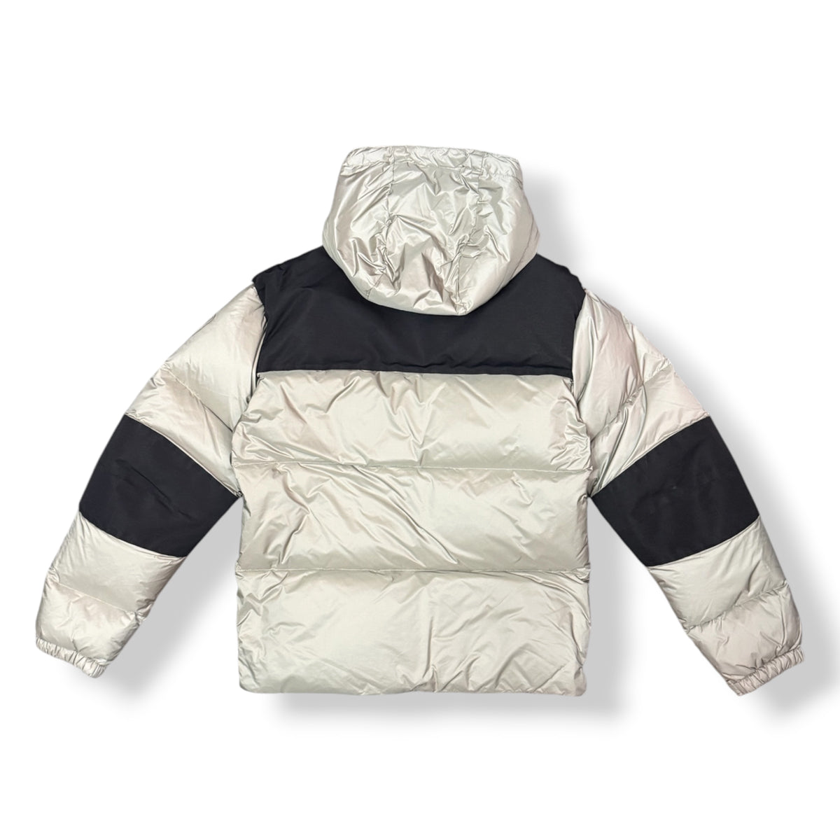 BLAUER - Giubbotto Uomo corto, imbottitura in piuma d’oca, con inserti in tessuto, Col.Beige
