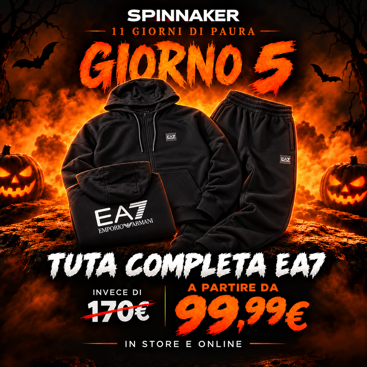 “Giorno 5” Tuta completa EA7 da 99,99€