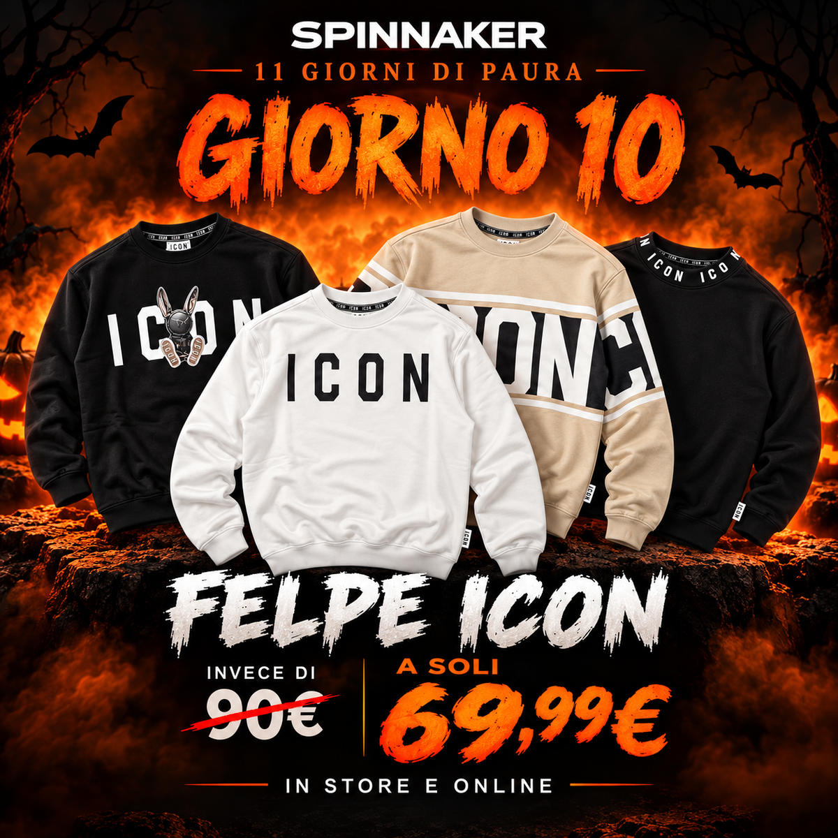 “Giorno 10” Felpe ICON a soli 69,99€