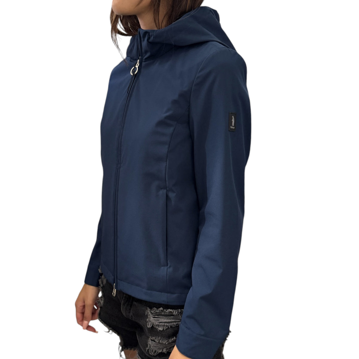 REFRIGUE- Giubbotto Donna estivo con cappuccio, mod.Roda, Col.Navy