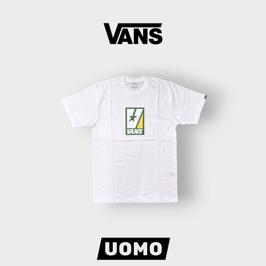 VANS- T-Shirt Uomo con stampa frontale Giallo/Verde, Col.Bianco
