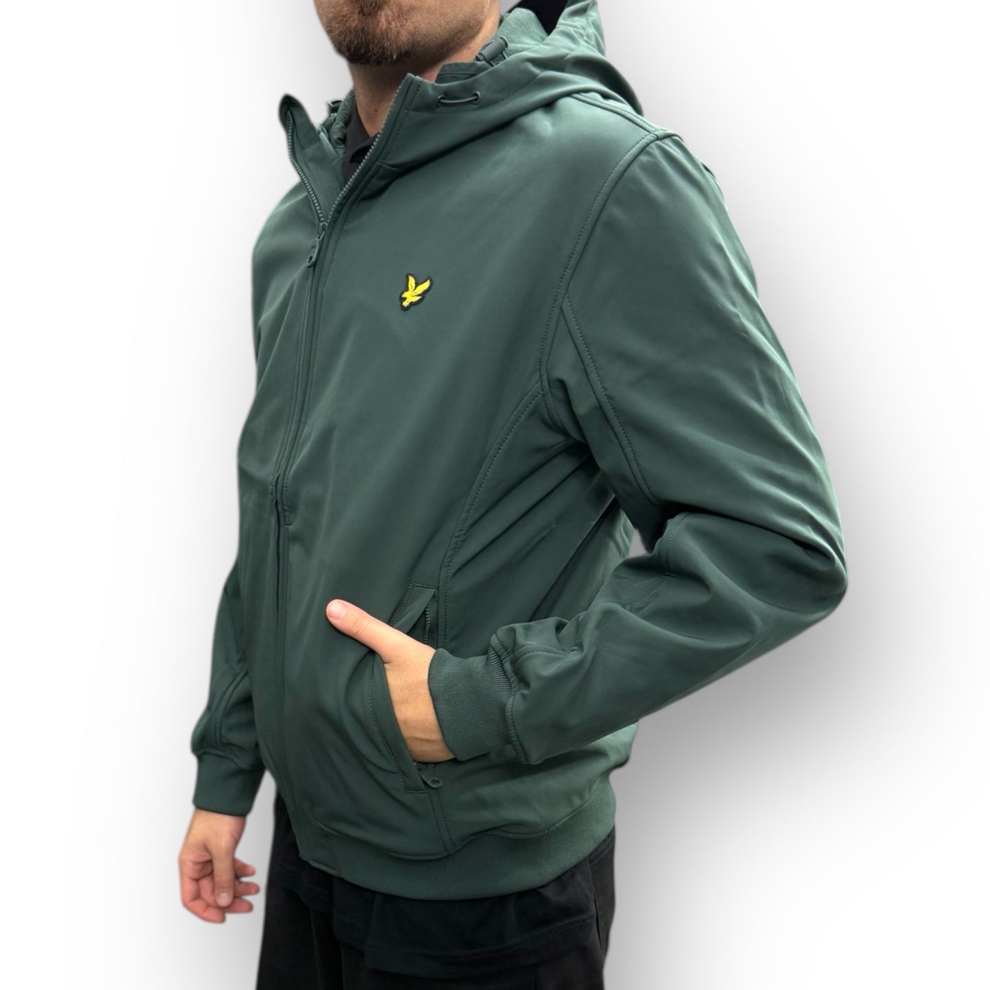 Giubbotto  LYLE&SCOTT softshell (tessuto tecnico ed interno in pile), Col.Verde