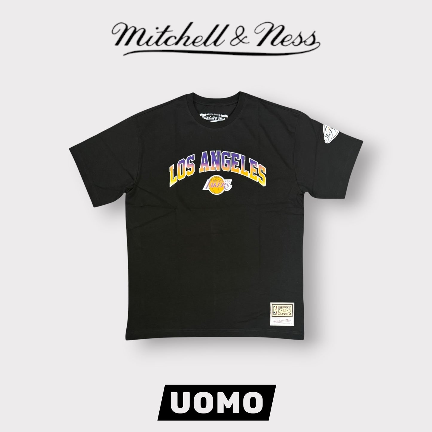 MITHCHELL&NESS- T-shirt Los Angeles Lakers, col.Nero