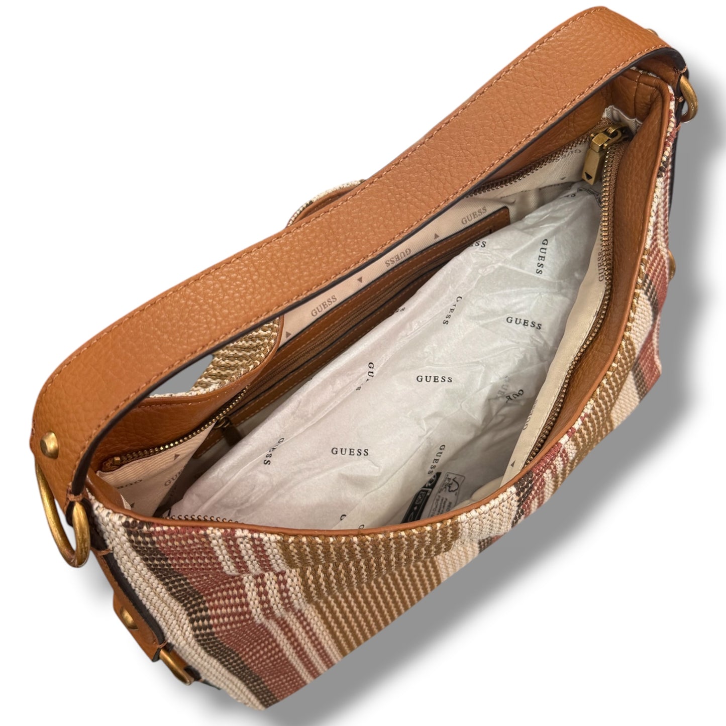 GUESS- Borsa Donna, Group:CAMDEN, Col.COGNAT MULTI