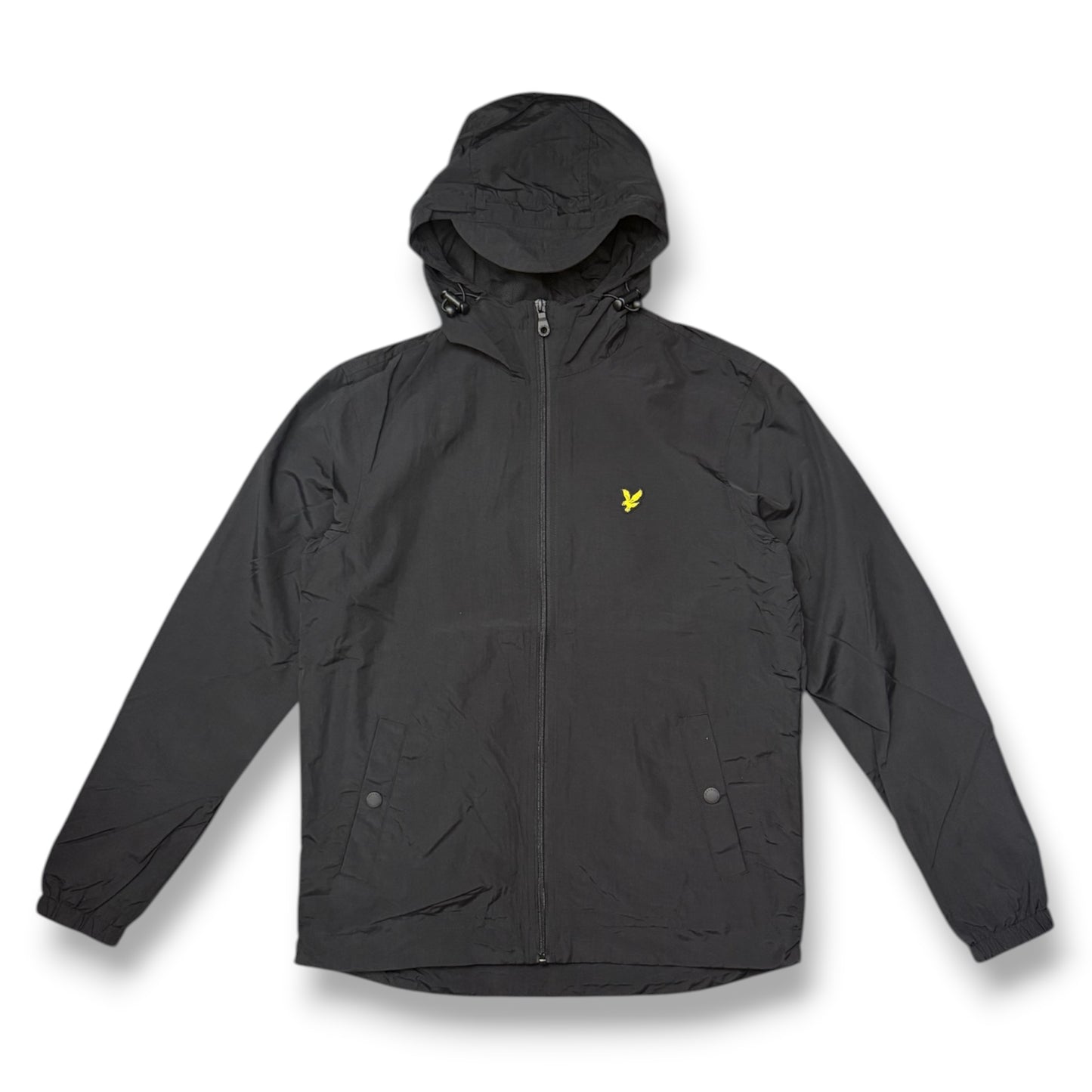 LYLE & SCOTT-Giubbotto Uomo, con cappuccio, mod.Zip through hooded Jacket, col.Jet Black