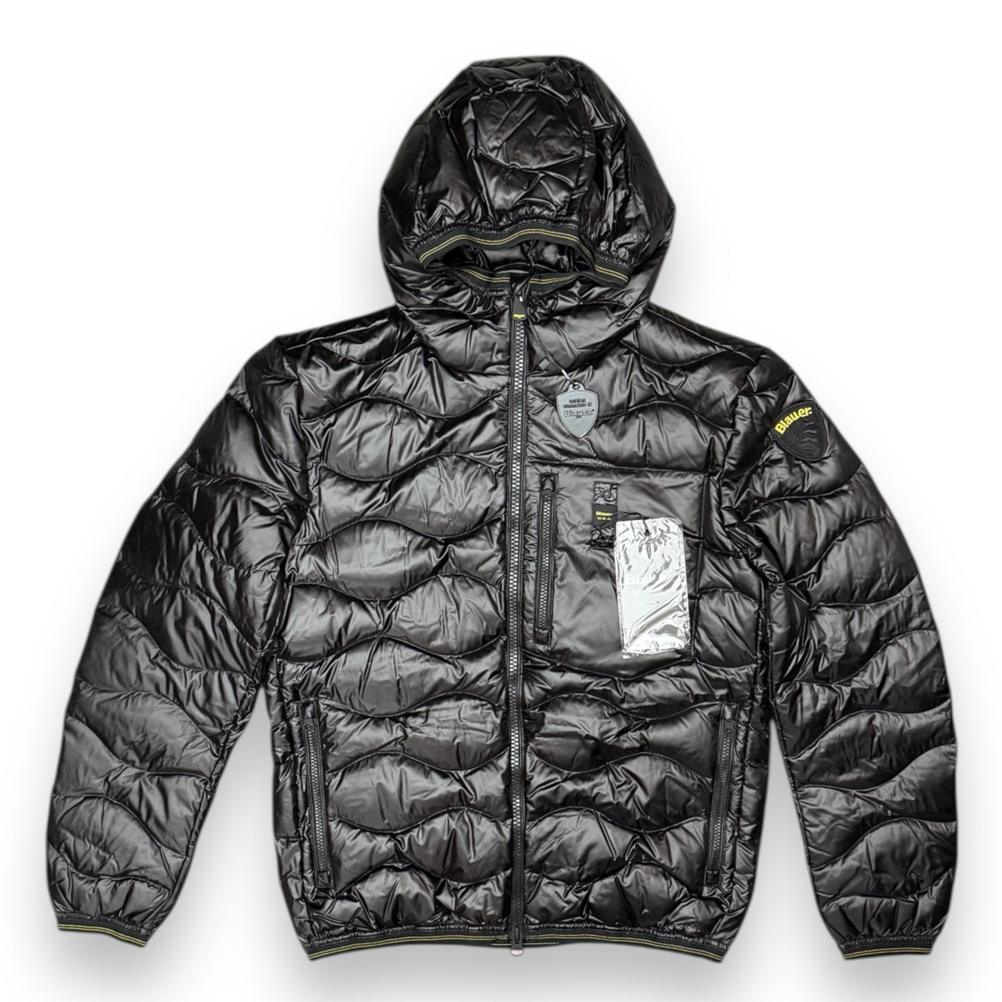 Giubbotto BLAUER con trama ad onde, Col.Nero (imbott. Piuma - 2025)