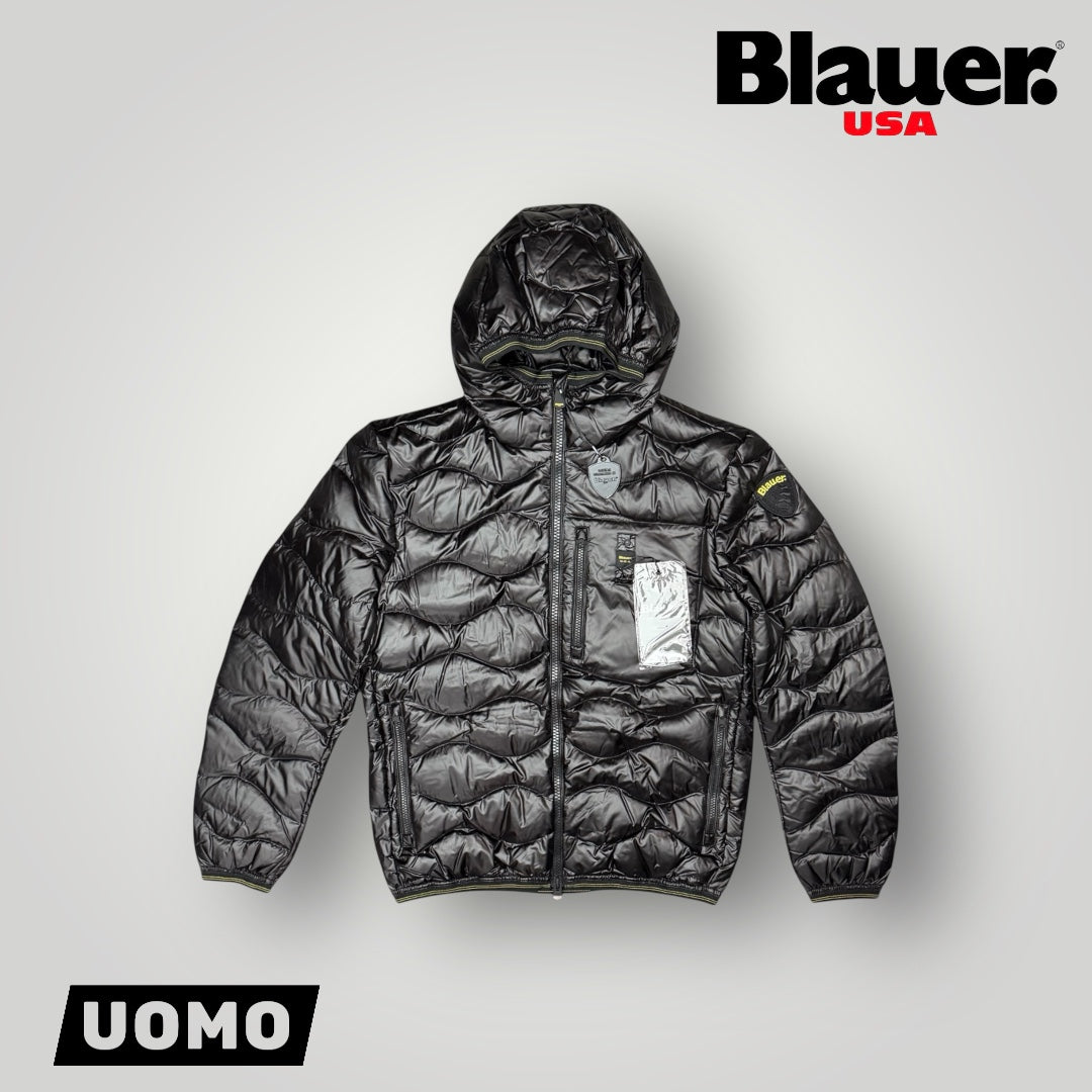 Giubbotto BLAUER con trama ad onde, Col.Nero (imbott. Piuma - 2025)