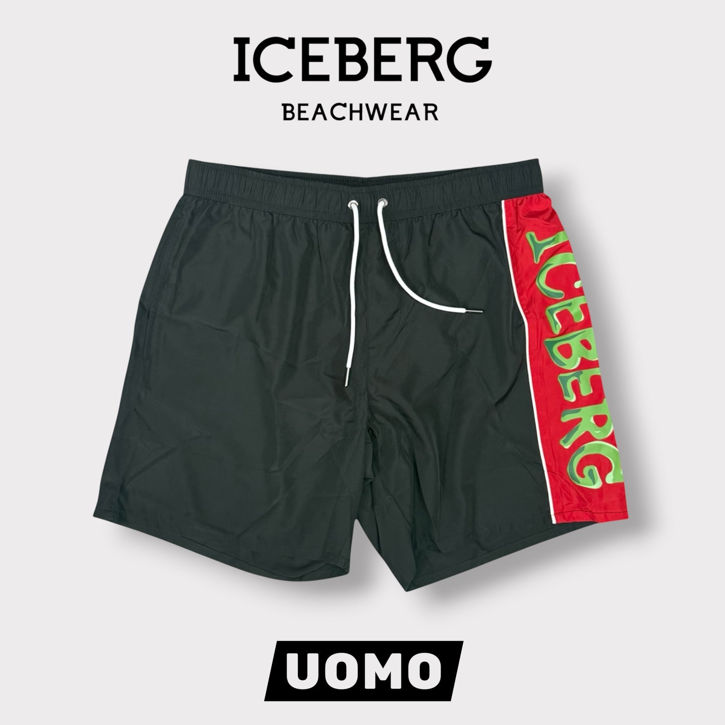 ICEBERG BEACHWEAR- Costume Uomo, col.Nero