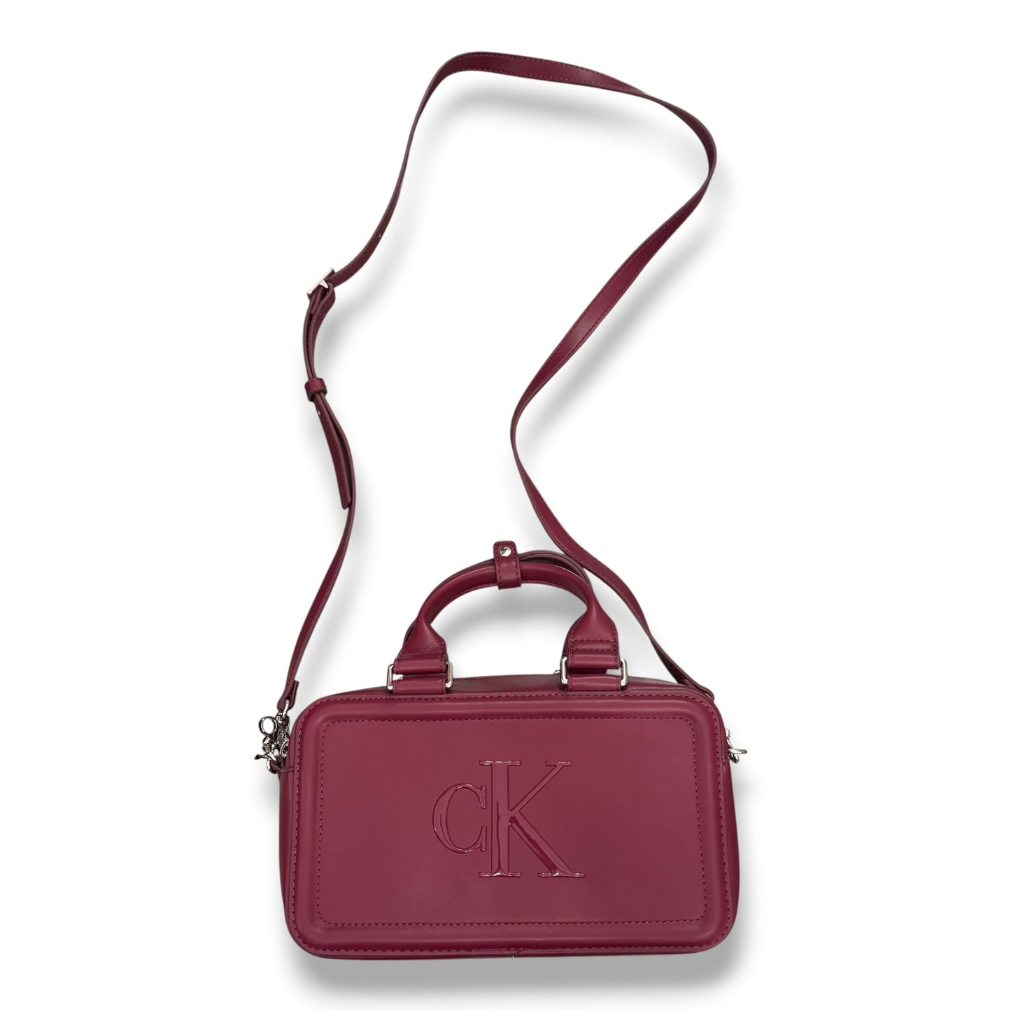 CALVIN KLEIN- Borsa Donna, Col.Bordeaux