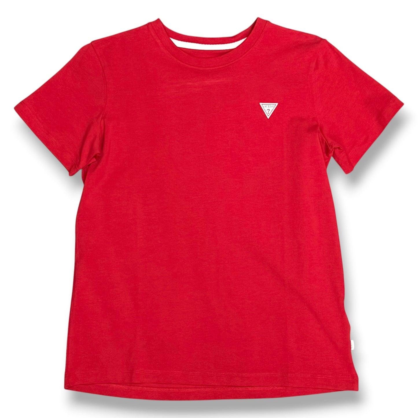 GUESS JEANS- T-shirt Donna, RegularFit, con logo lato cuore, col.Rosso