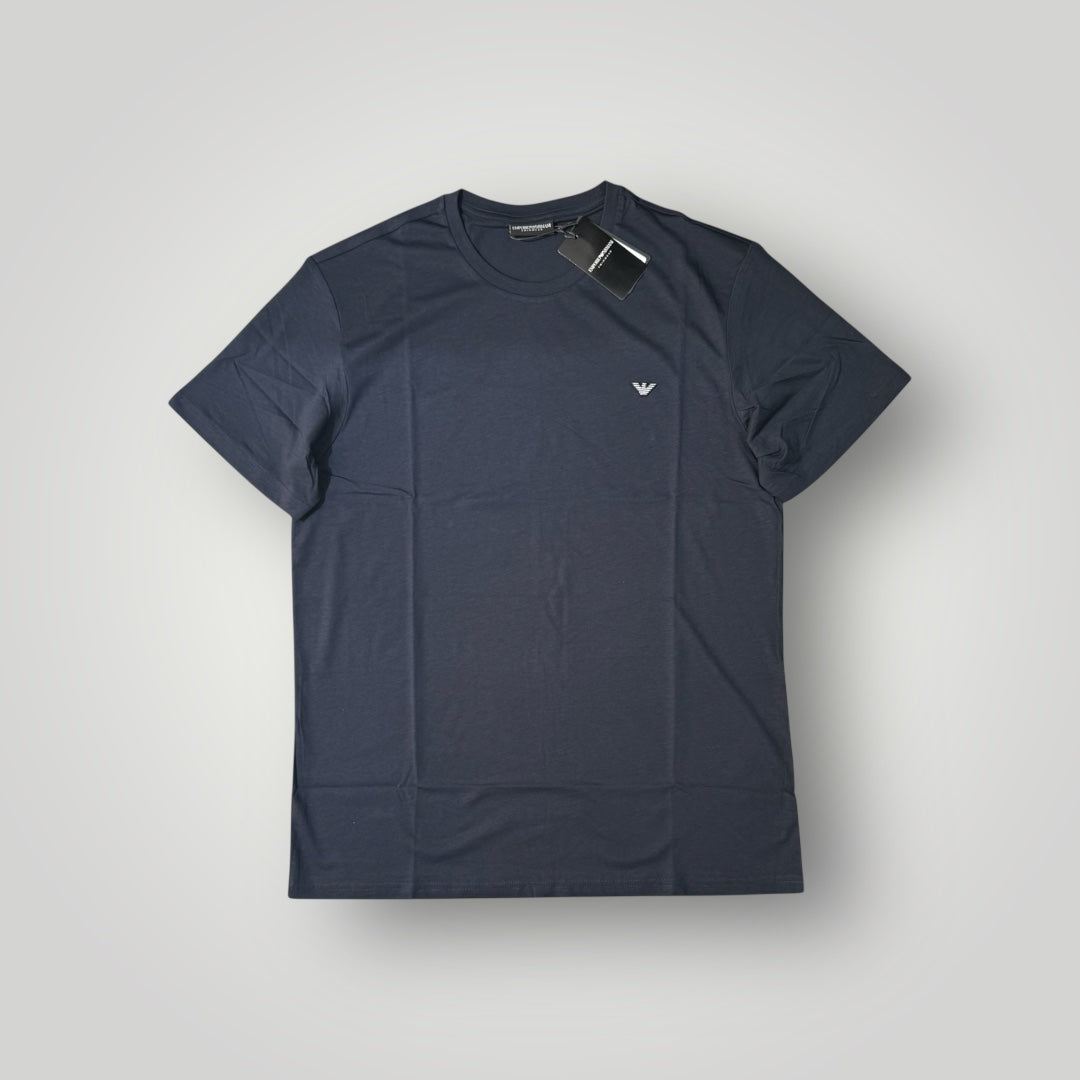 T-shirt EMPORIO ARMANI, con logo lato cuore in rilievo, Col.Blu