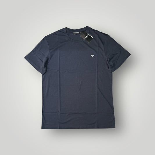 T-shirt EMPORIO ARMANI, con logo lato cuore in rilievo, Col.Blu