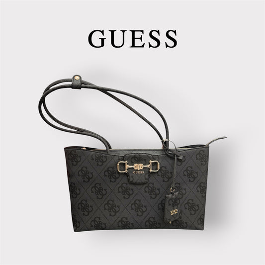 GUESS- Borsa Donna, Group:JANIE LOGO, Col.COAL LOGO
