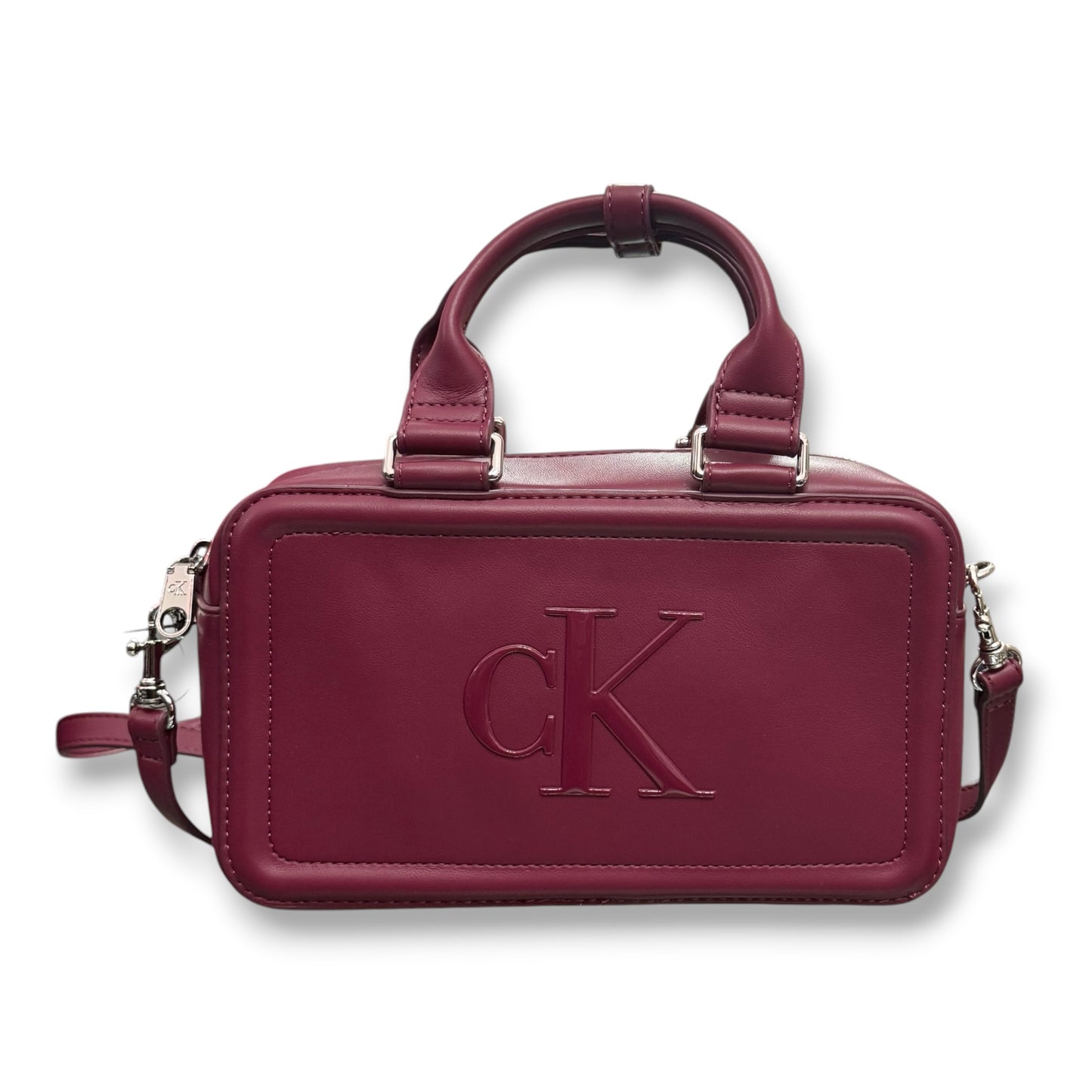 CALVIN KLEIN- Borsa Donna, Col.Bordeaux