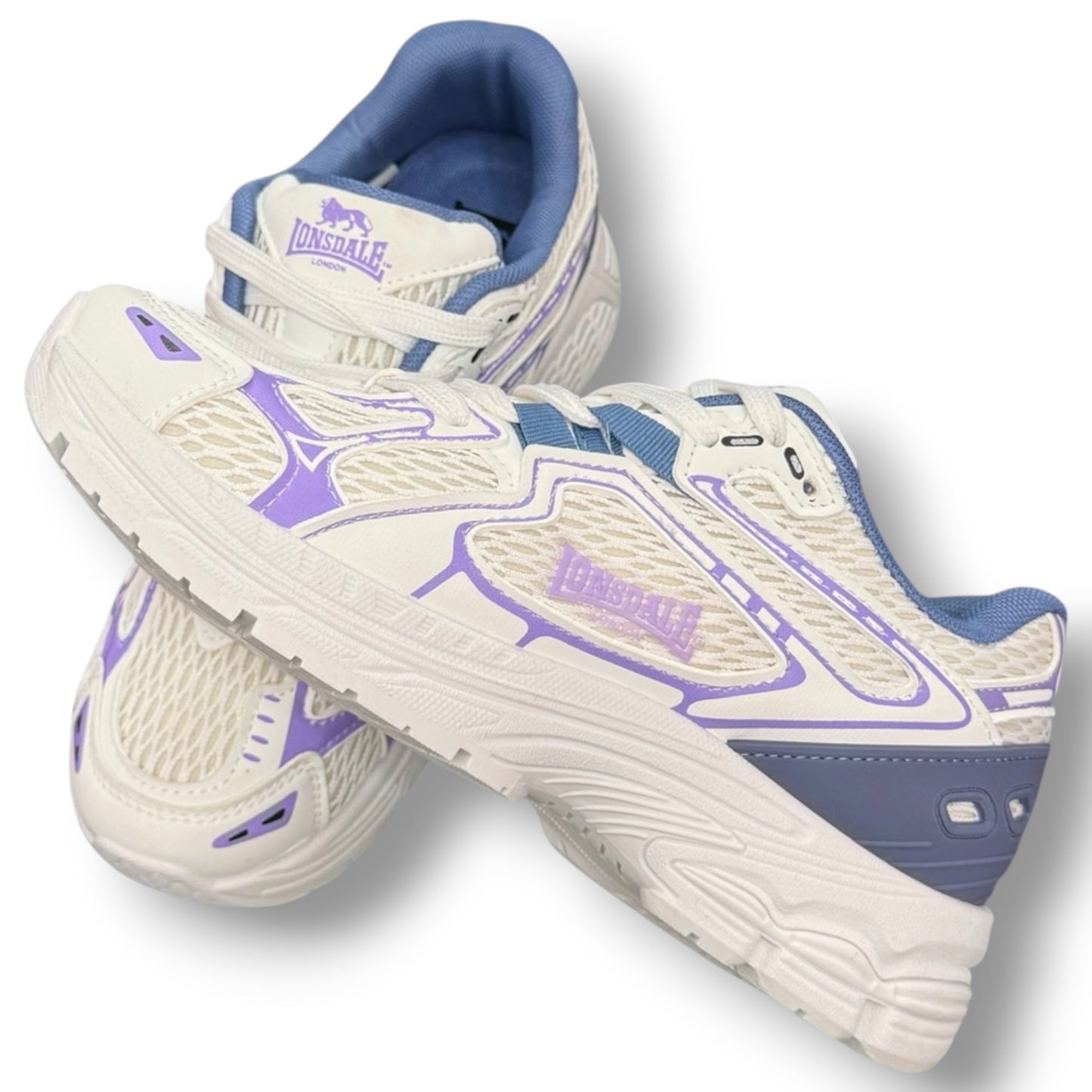 LONSDALE- Scarpe Donna, Col.White/Sky/Pink