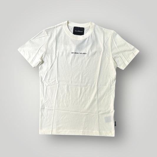 T-shirt RICHMOND Uomo, con stampa frontale, Col.Milk (50% rock / 50%roll)