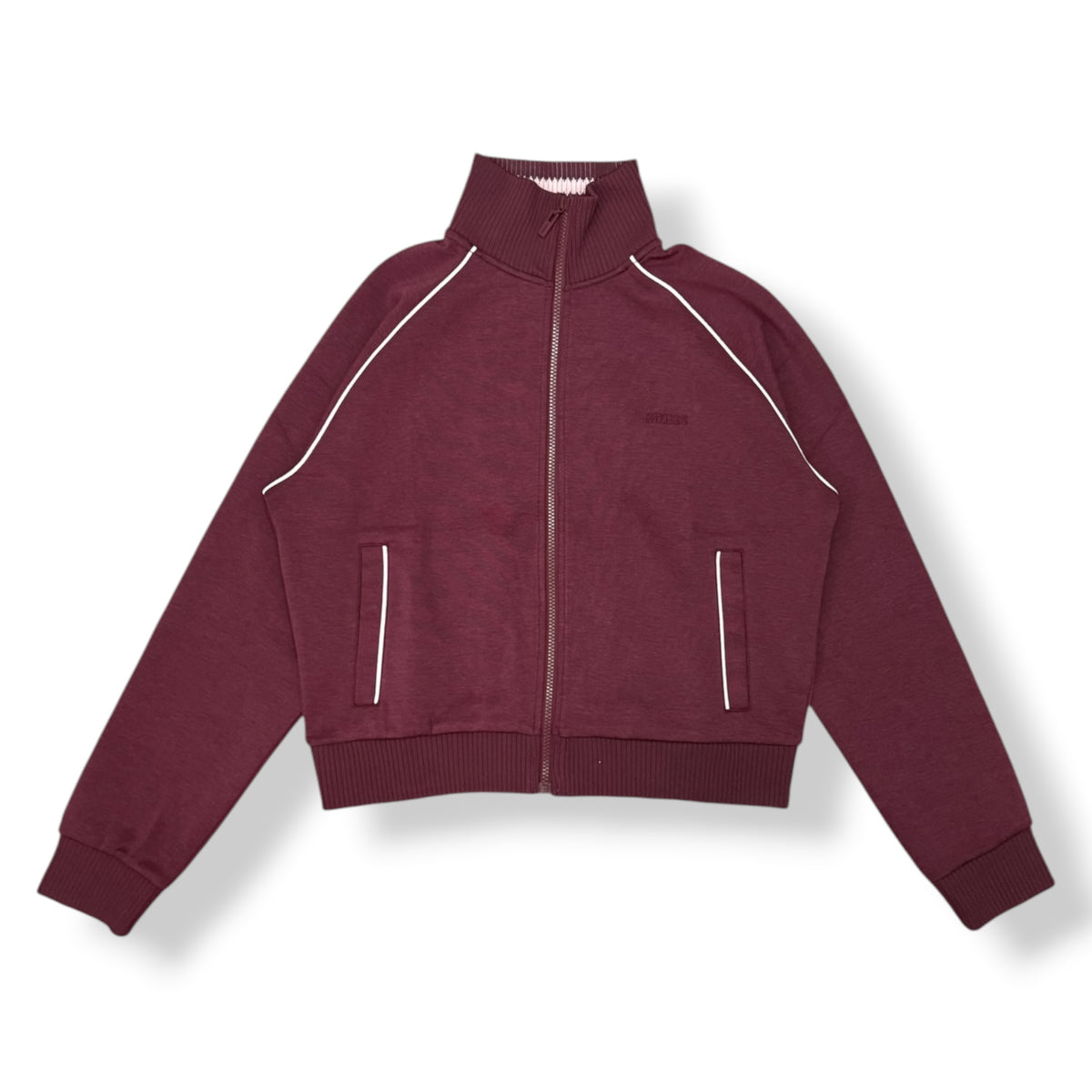 GUESS- Tuta completa Donna, con righino lungo le braccia e le gambe, Col.Bordeaux