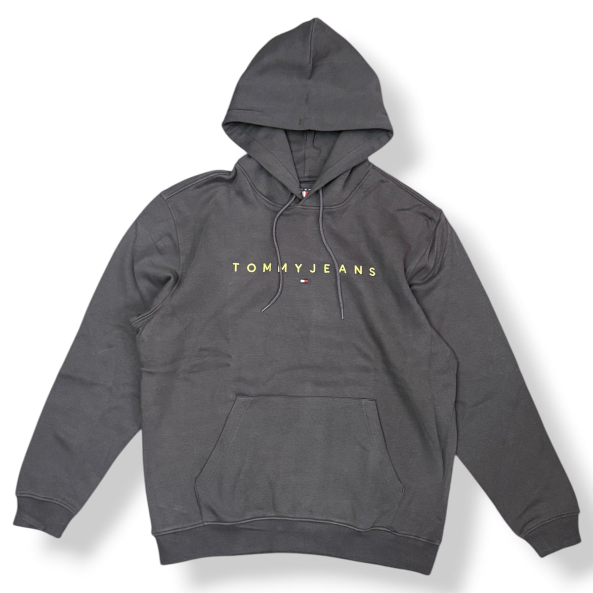 TOMMY JEANS - Felpa Uomo con cappuccio, tex.felpato, Col.Grigio