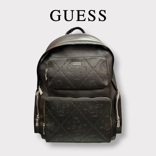 GUESS- Zaino Uomo, in pelle, logato, Col.Nero
