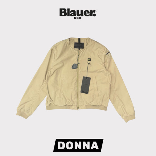 BLAUER- Giubbotto Donna in cotone, col.Beige (SS23)