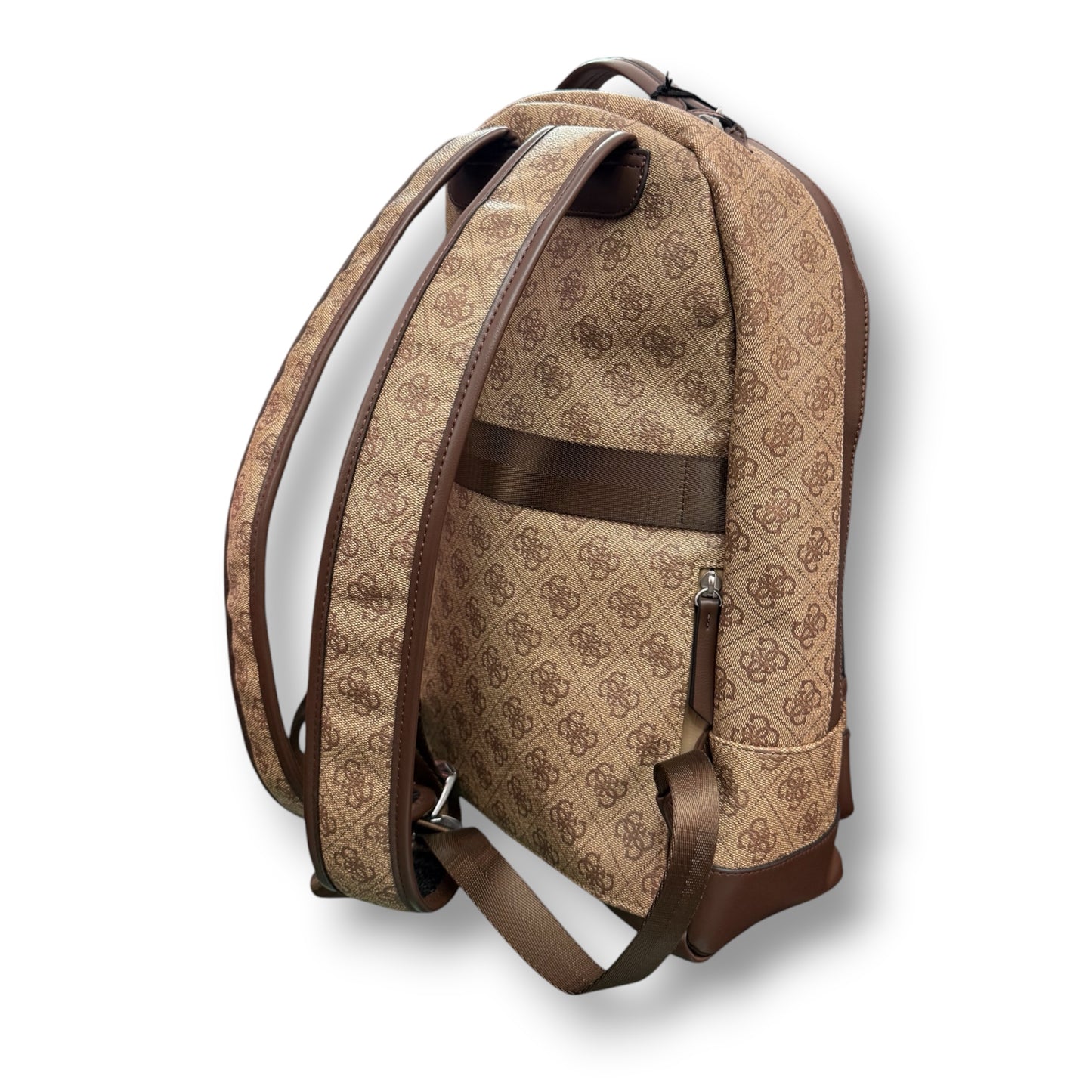 GUESS- Zaino Uomo, in pelle, logato, Col.Marroncino