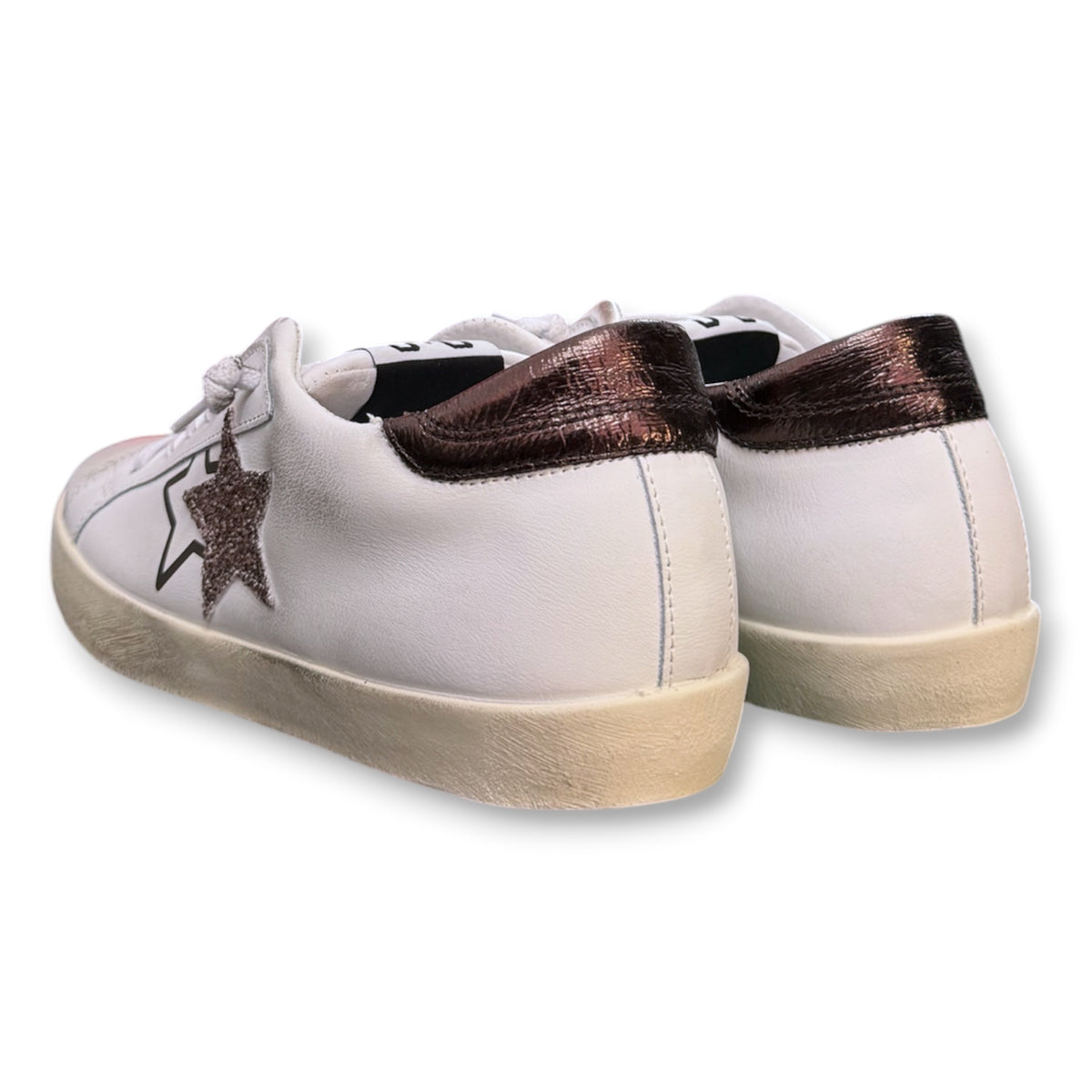 2 - STAR, Scarpa Donna, Col.Bianco/Marrone