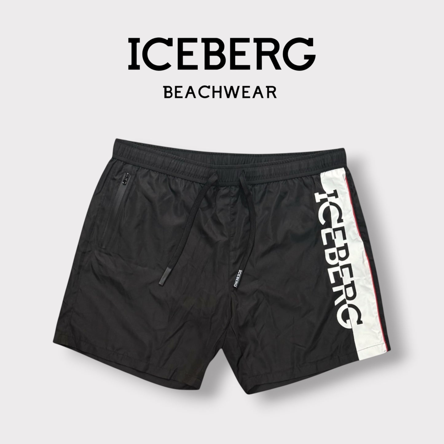 ICEBERG BEACHWEAR- Costume Uomo, col.Nero