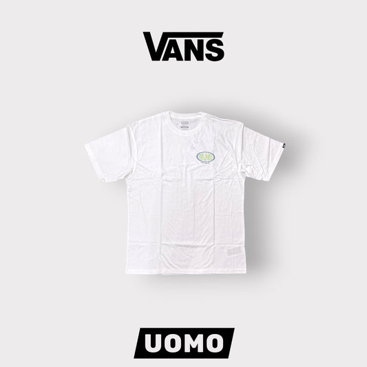 VANS- T-Shirt Uomo, Loose Fit con stampa lato cuore, Col.Bianco