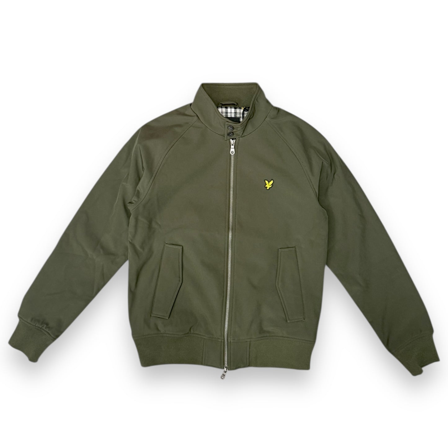 Giubbotto  LYLE&SCOTT, con interno in flanella, mod.Softshell Harrington Jacket, Col.Olive
