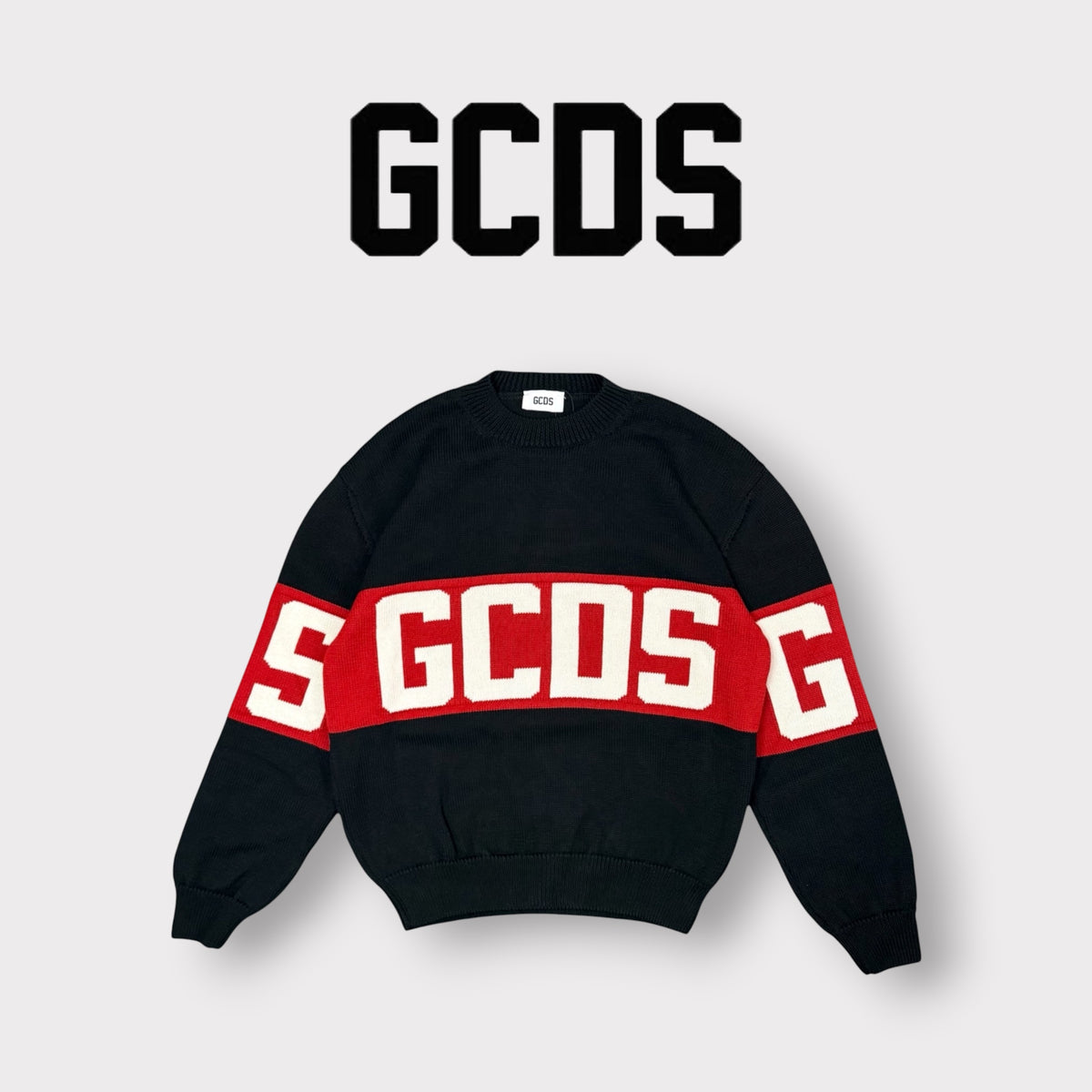 GCDS - Maglioncino Uomo, Col.Nero
