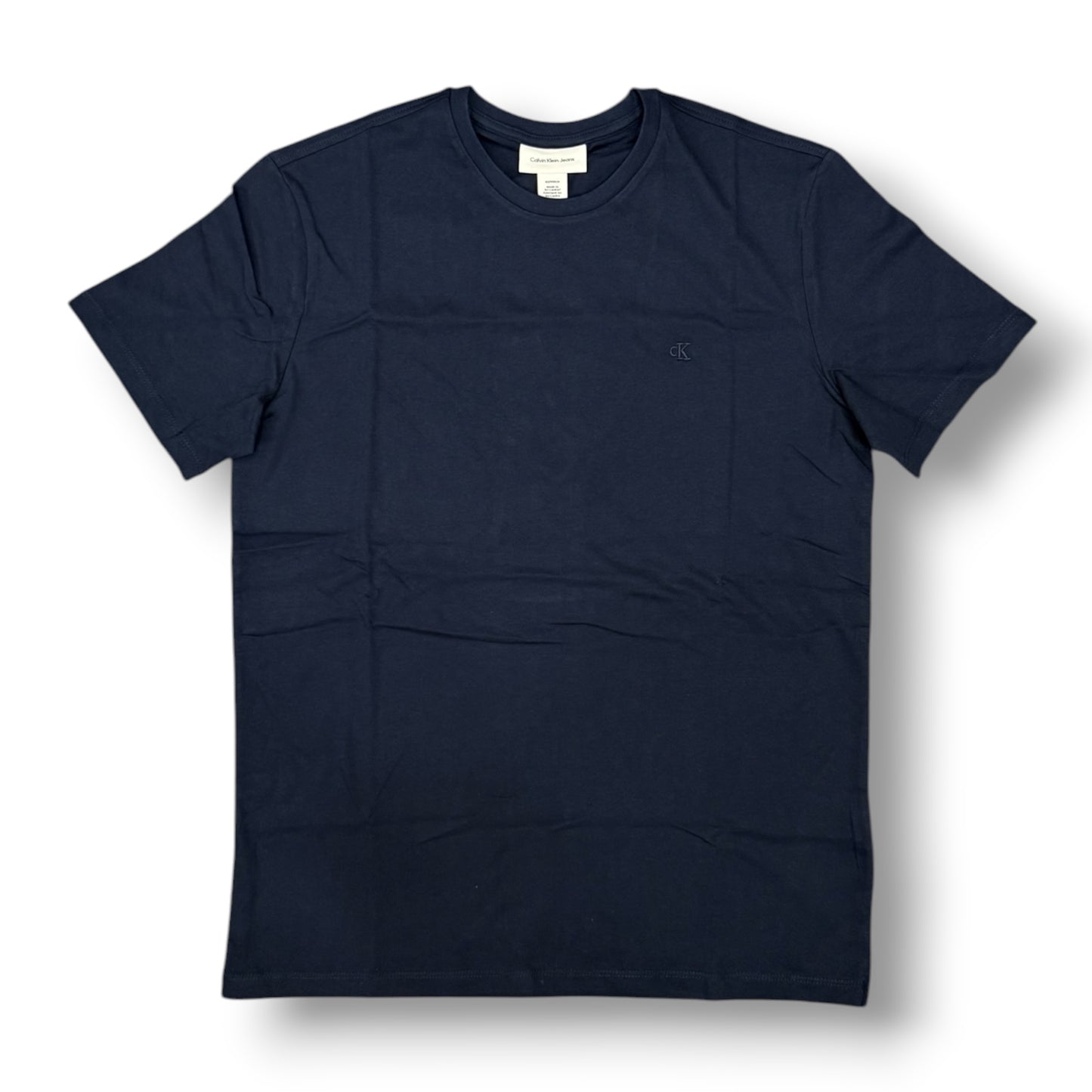 CALVIN KLEIN - T-Shirt Uomo con logo ricamato lato cuore, Col.Blu scuro