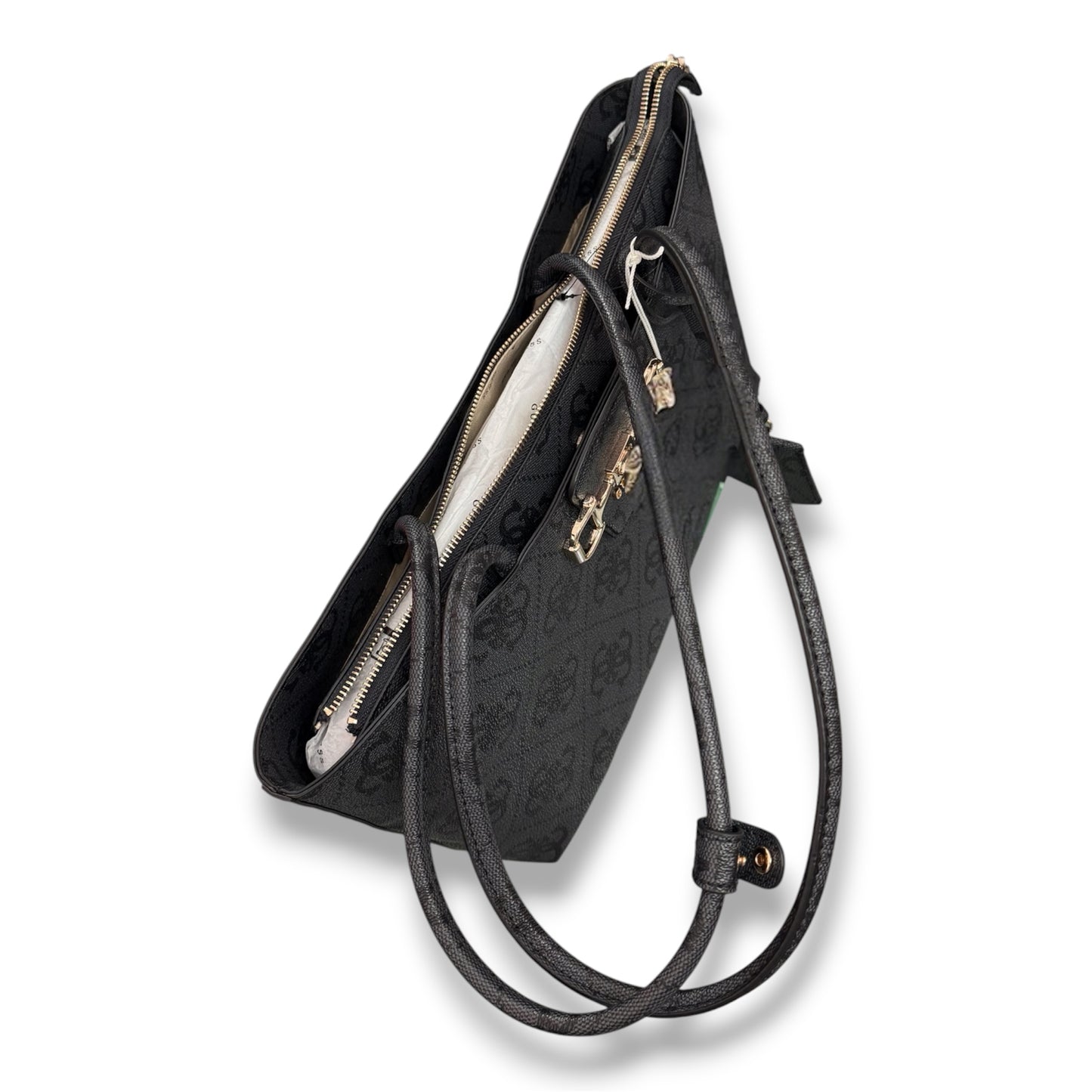 GUESS- Borsa Donna, Group:JANIE LOGO, Col.COAL LOGO