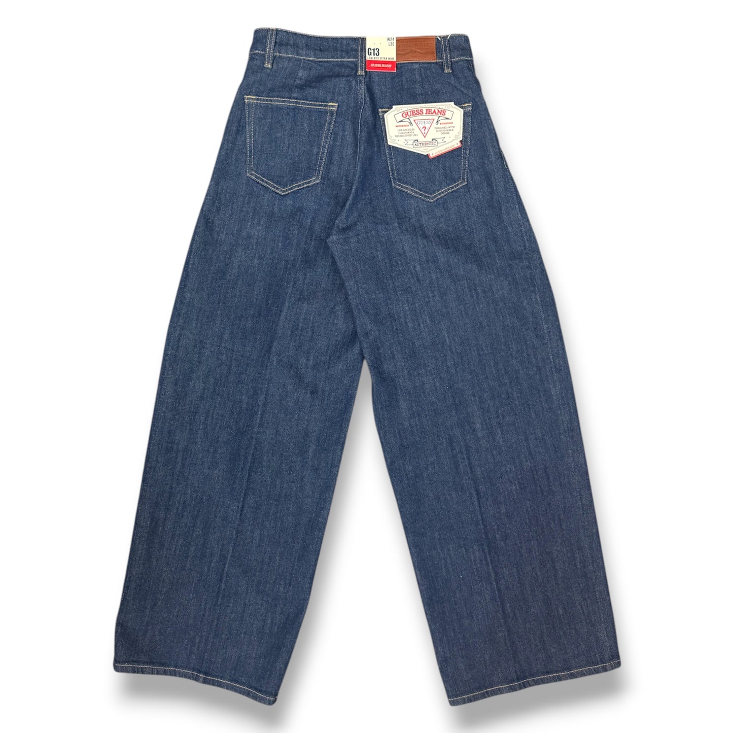 GUESS JEANS - Pantalone Donna, mod.Low Rise Extra Wide, (L30)